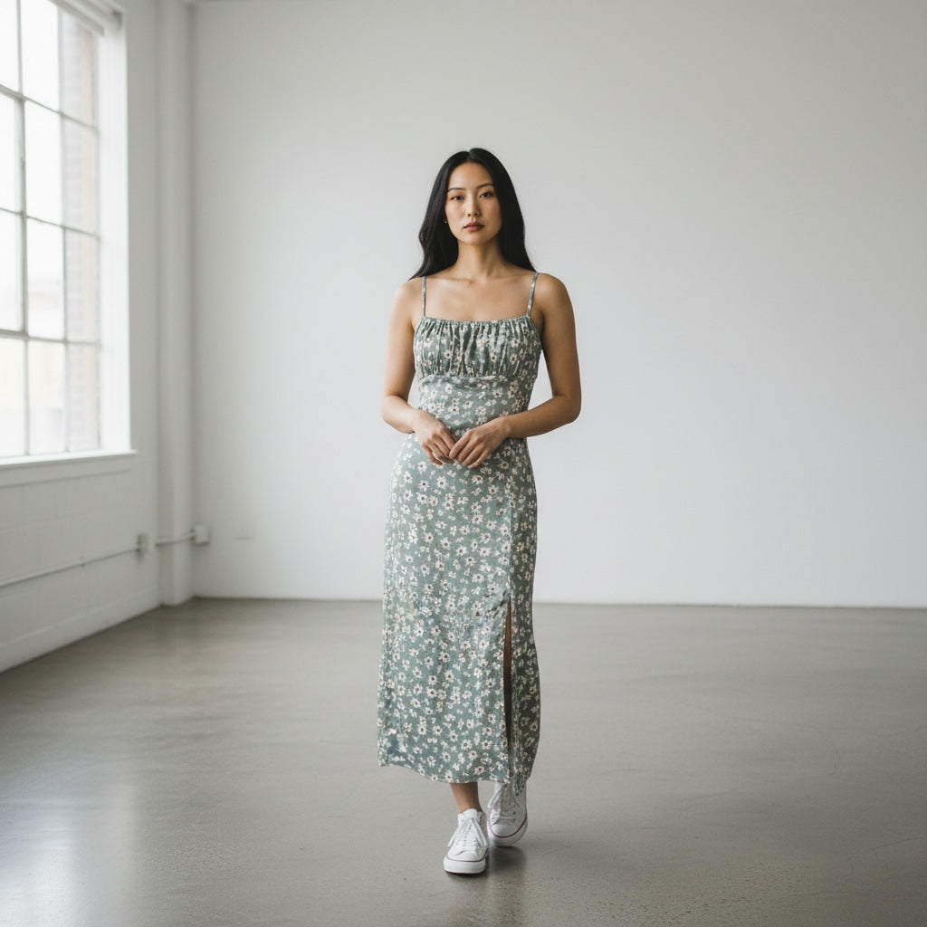 Daisy Mint Cami Dress Hiding Bella