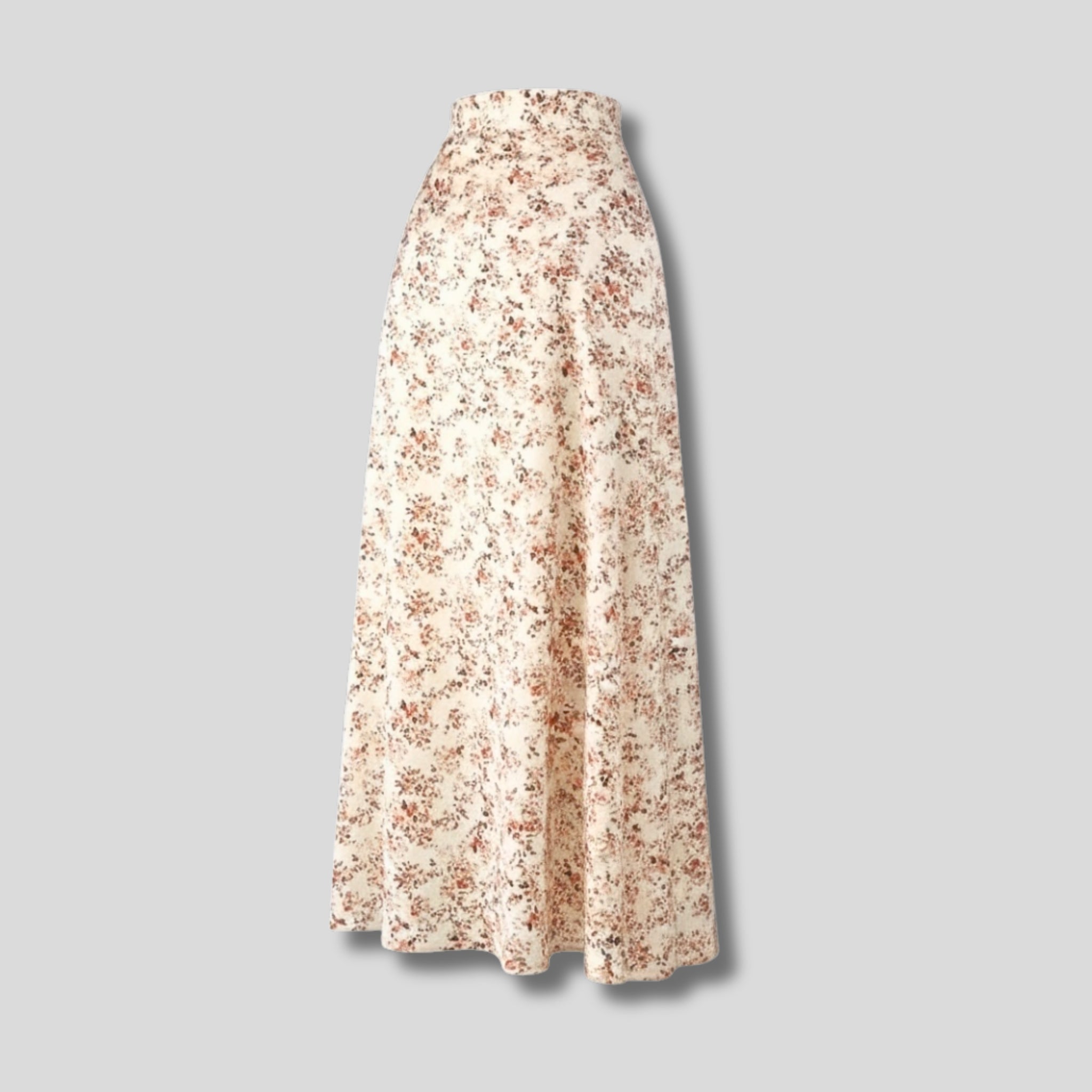 Apricot Floral High Waist Maxi Skirt Hiding Bella