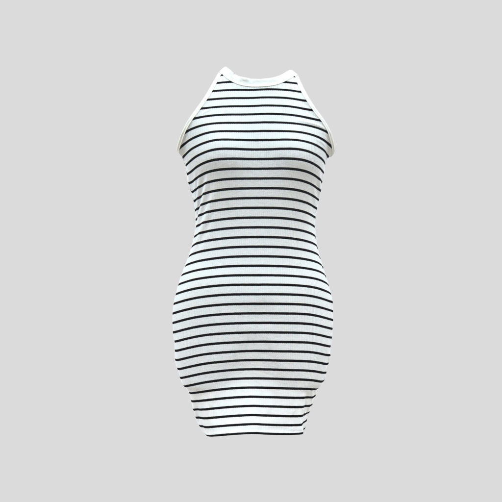 Striped Bodycon Dress Hiding Bella