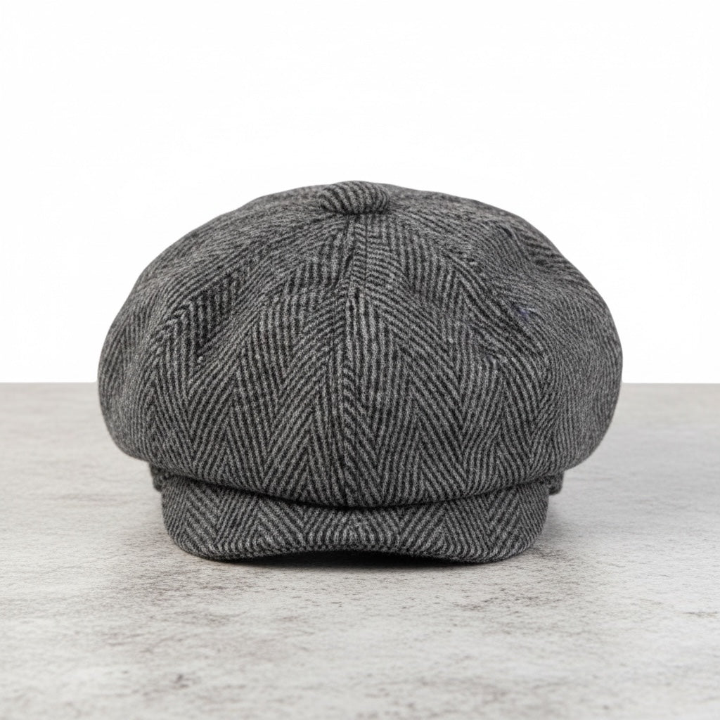 Newsboy Cap Retro Black