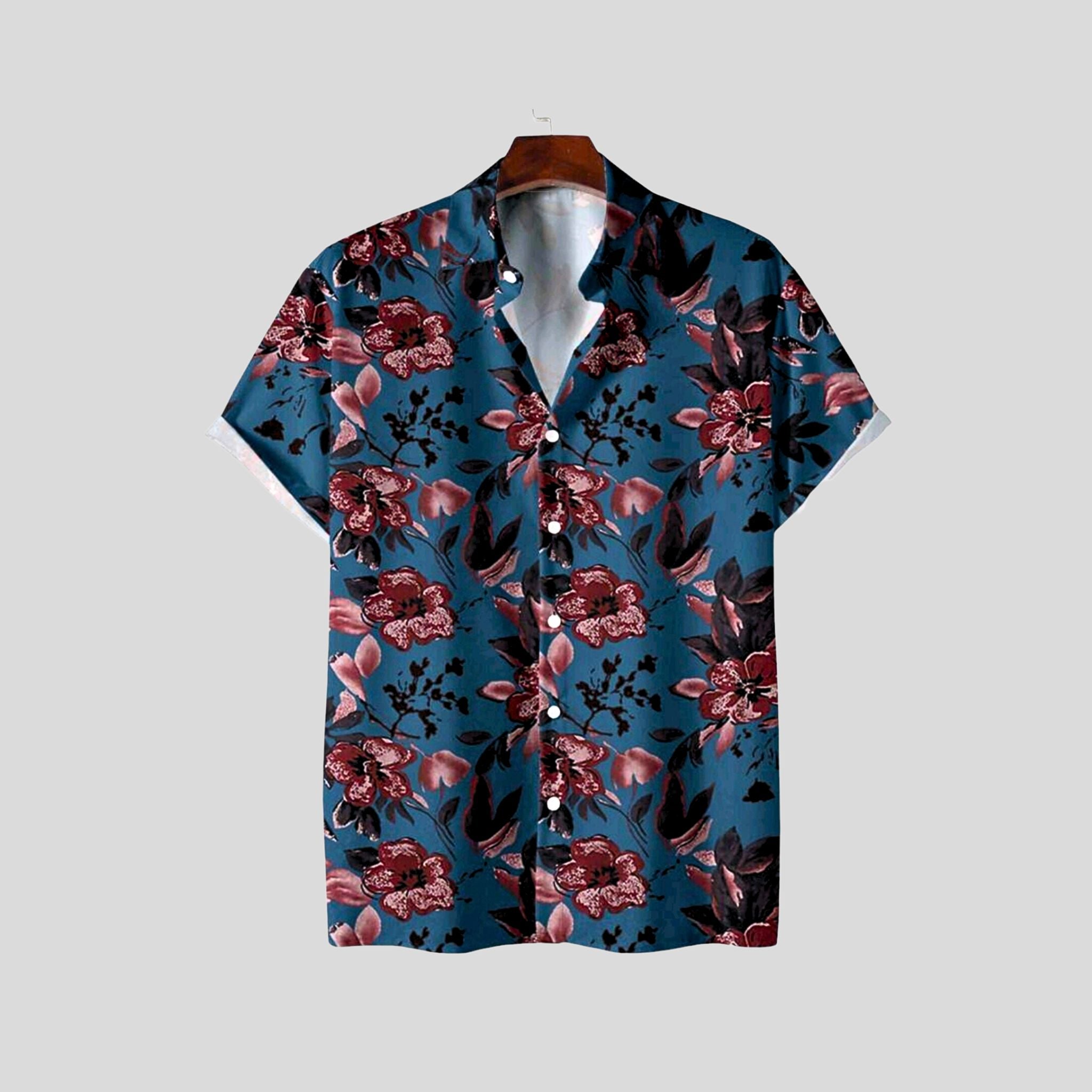 Floral Navy Shirt Hiding Bella