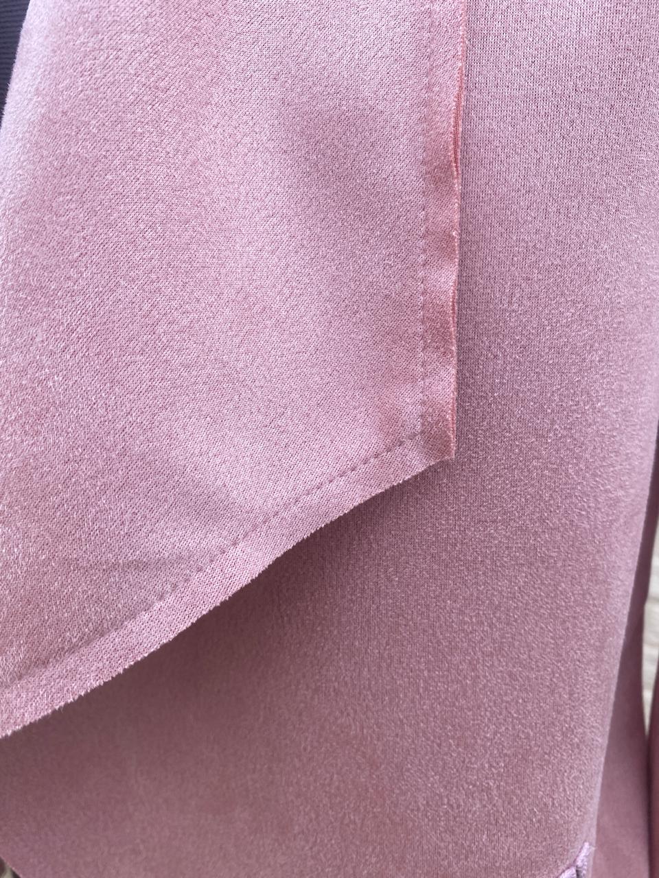 Suede Jacket Open Front Pink Hiding Bella