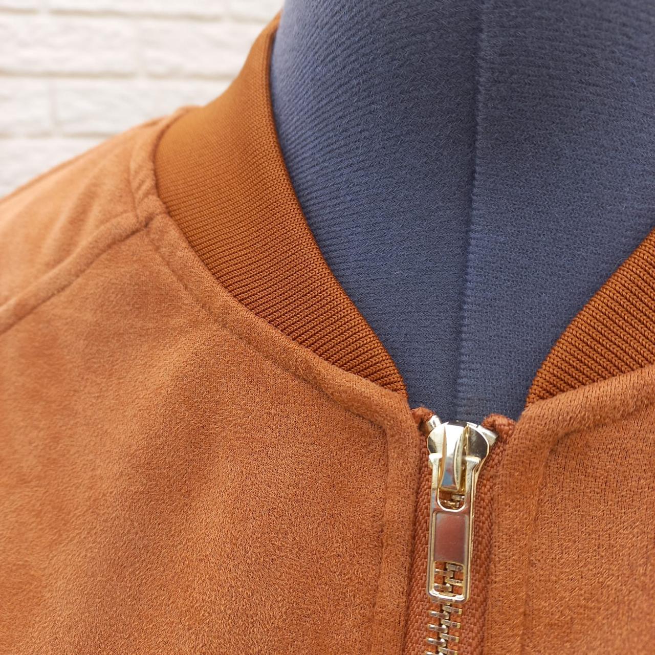 Suede Bomber Jacket Tan Hiding Bella