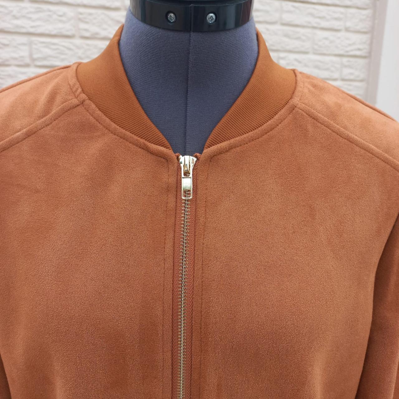 Suede Bomber Jacket Tan Hiding Bella