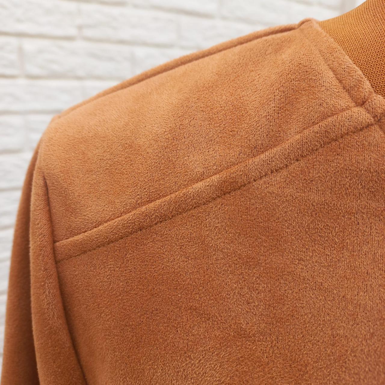 Suede Bomber Jacket Tan Hiding Bella
