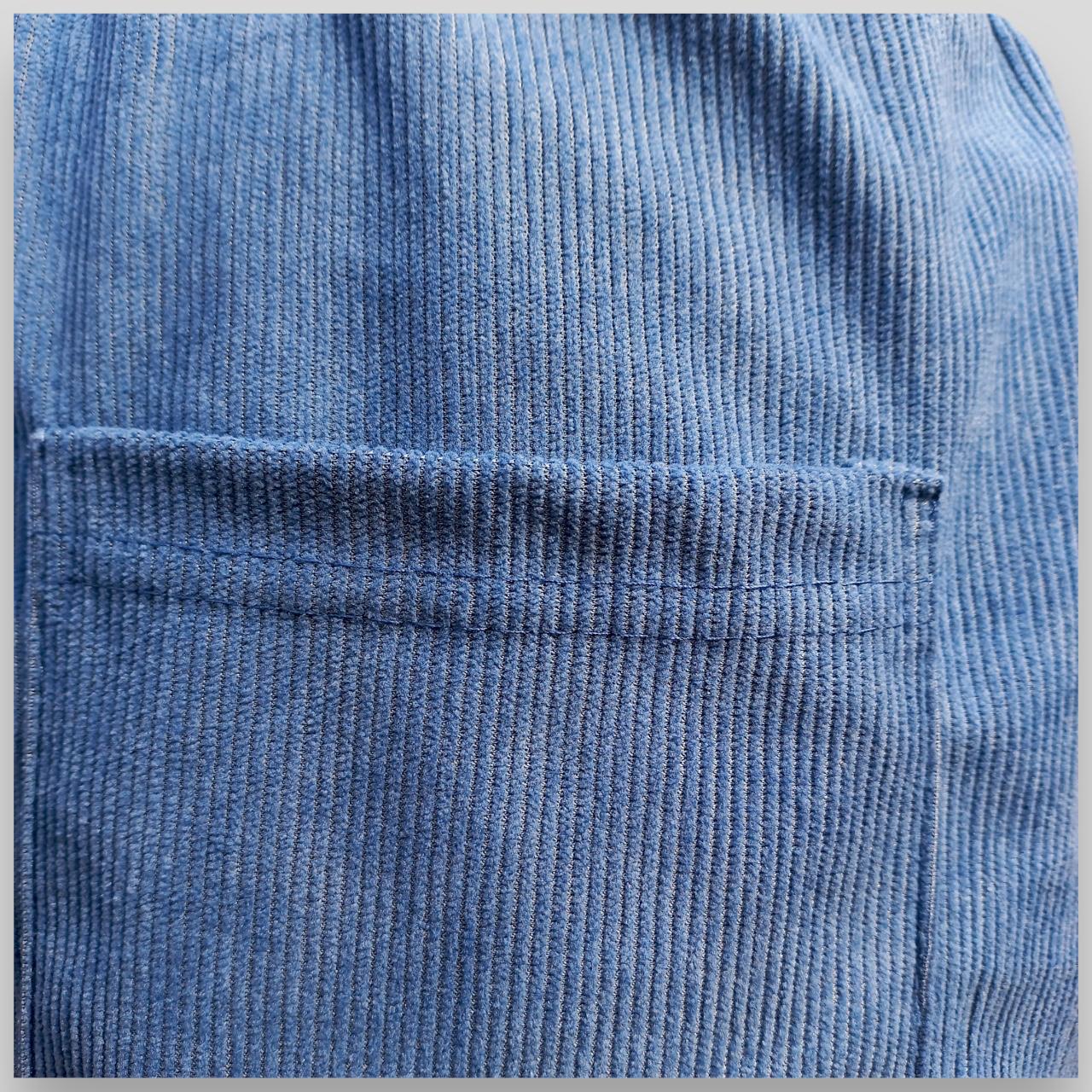 Corduroy Drawstring Shorts Blue Hiding Bella