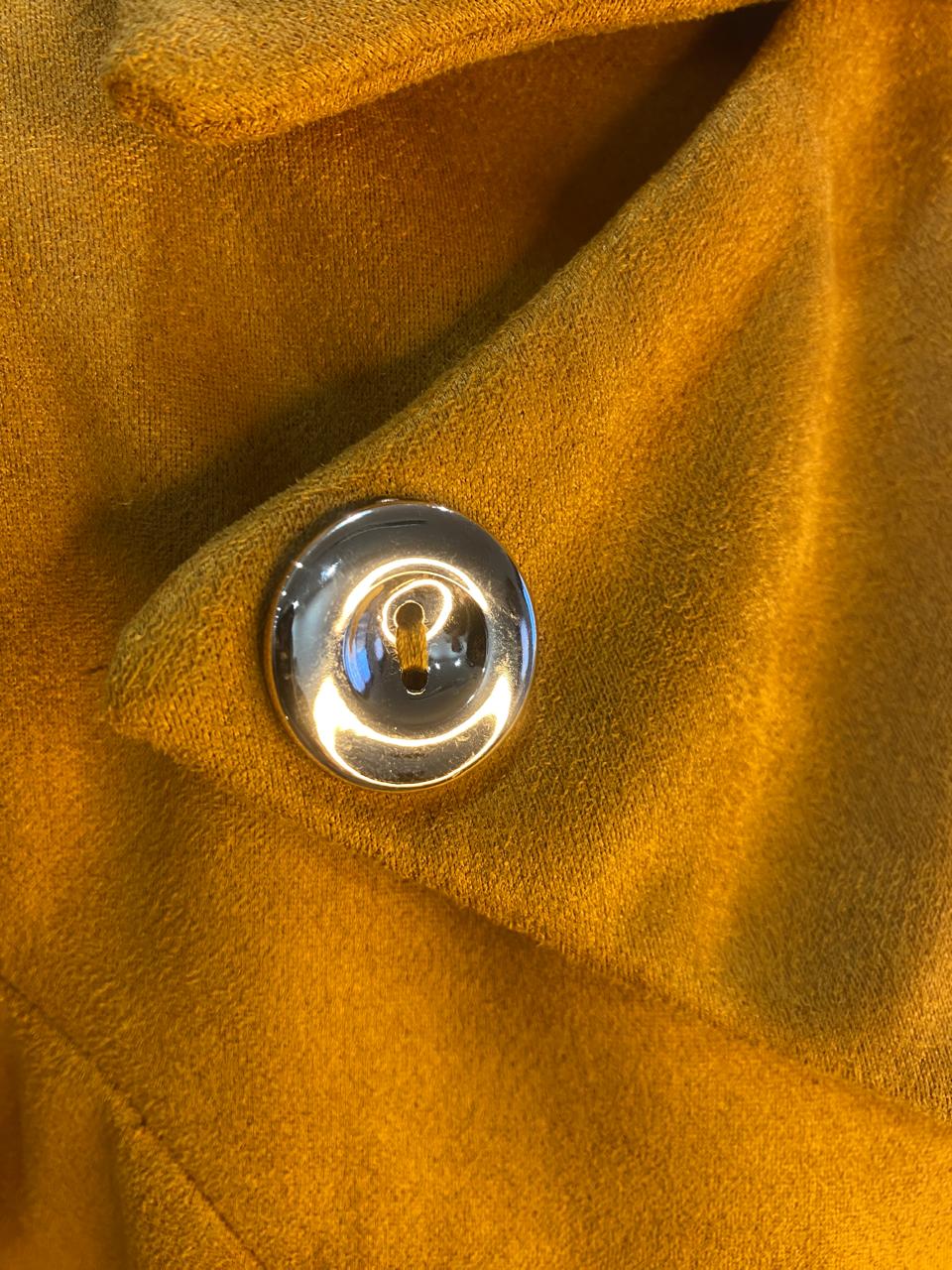 Suede Coat Mustard Hiding Bella