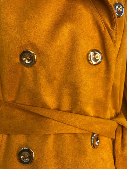 Suede Coat Mustard Hiding Bella