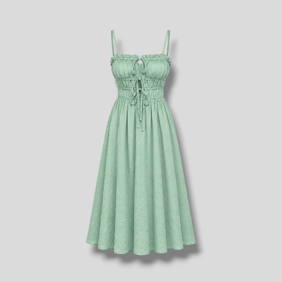 Shirred Dress Mint