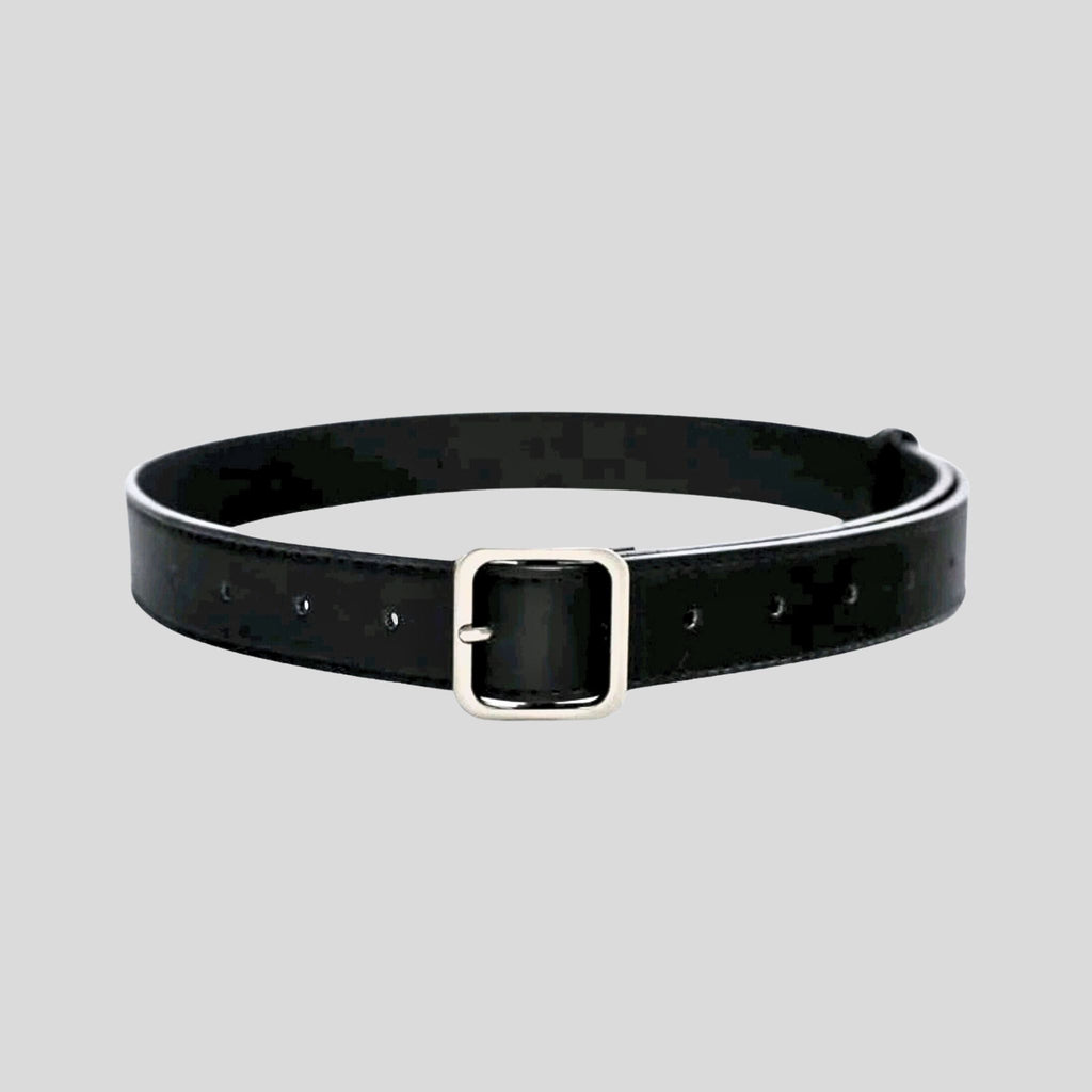 Square Buckle Belt Black Hiding Bella