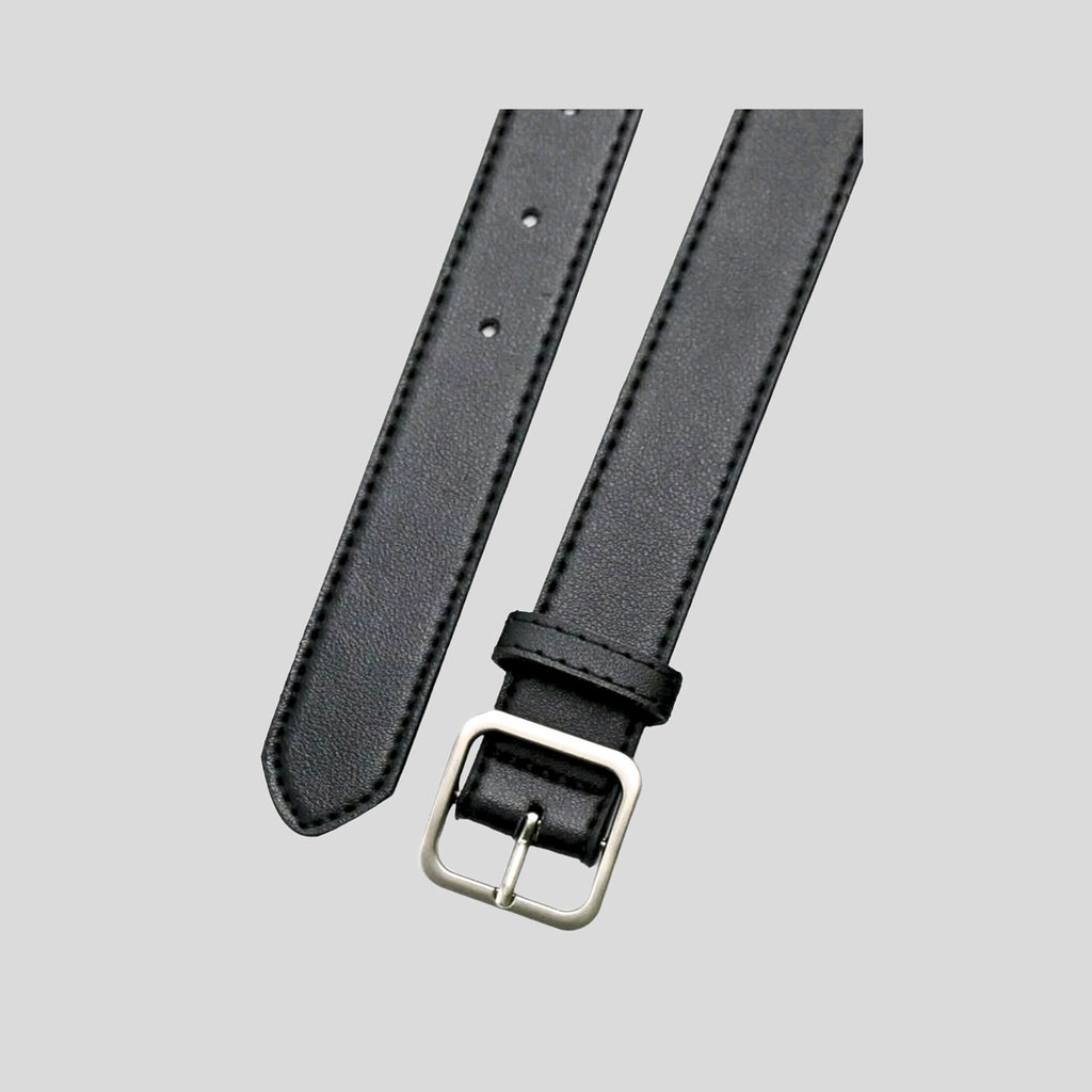 Square Buckle Belt Black Hiding Bella