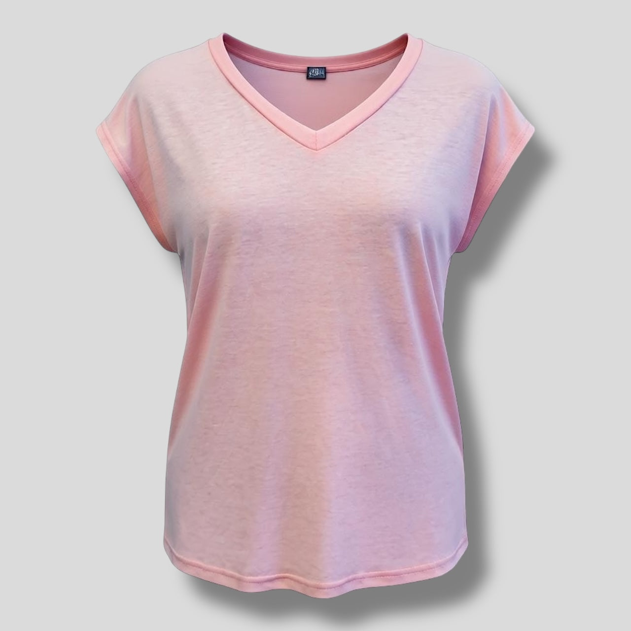 Pink V Tee Hiding Bella