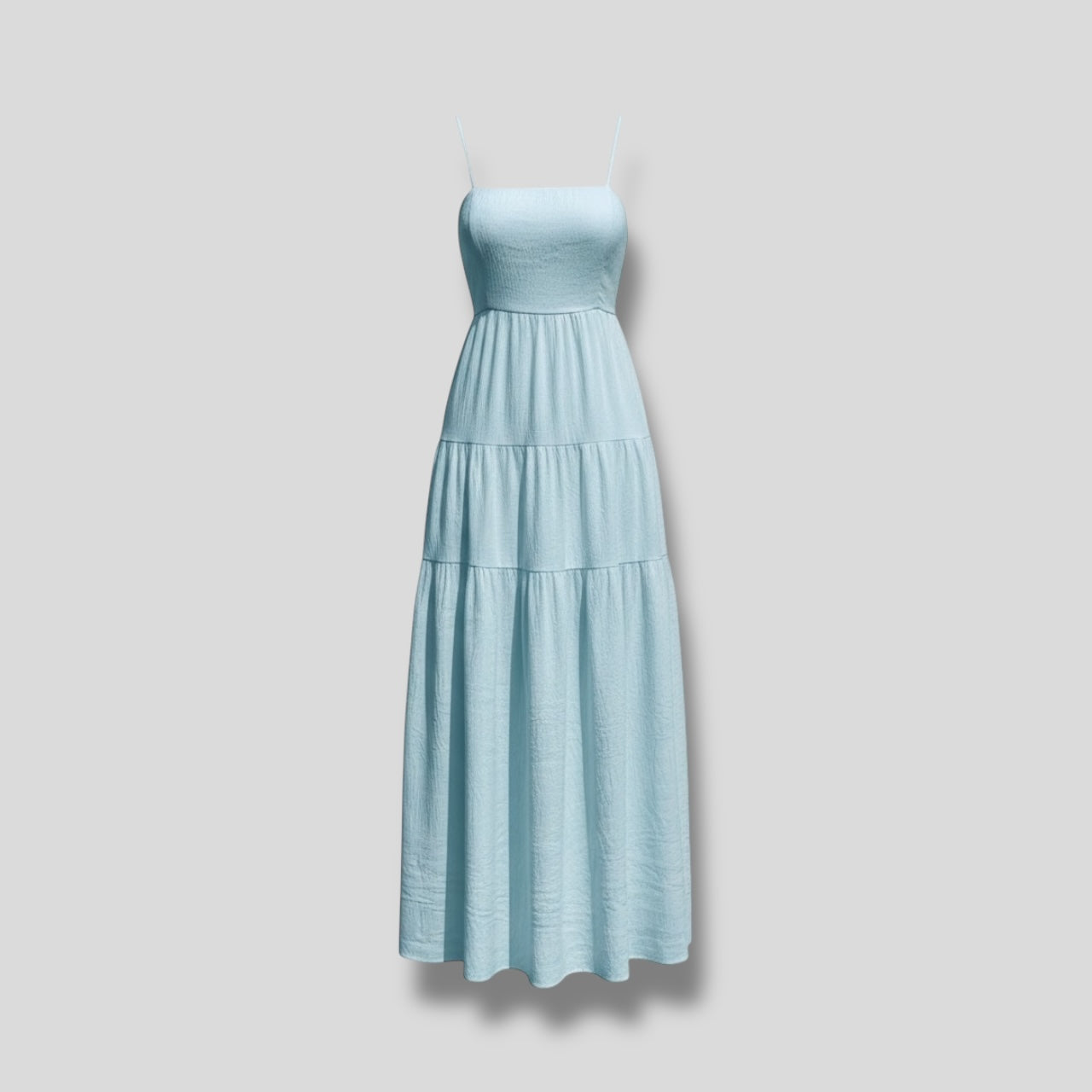 Ruffle Dress Blue Hiding Bella