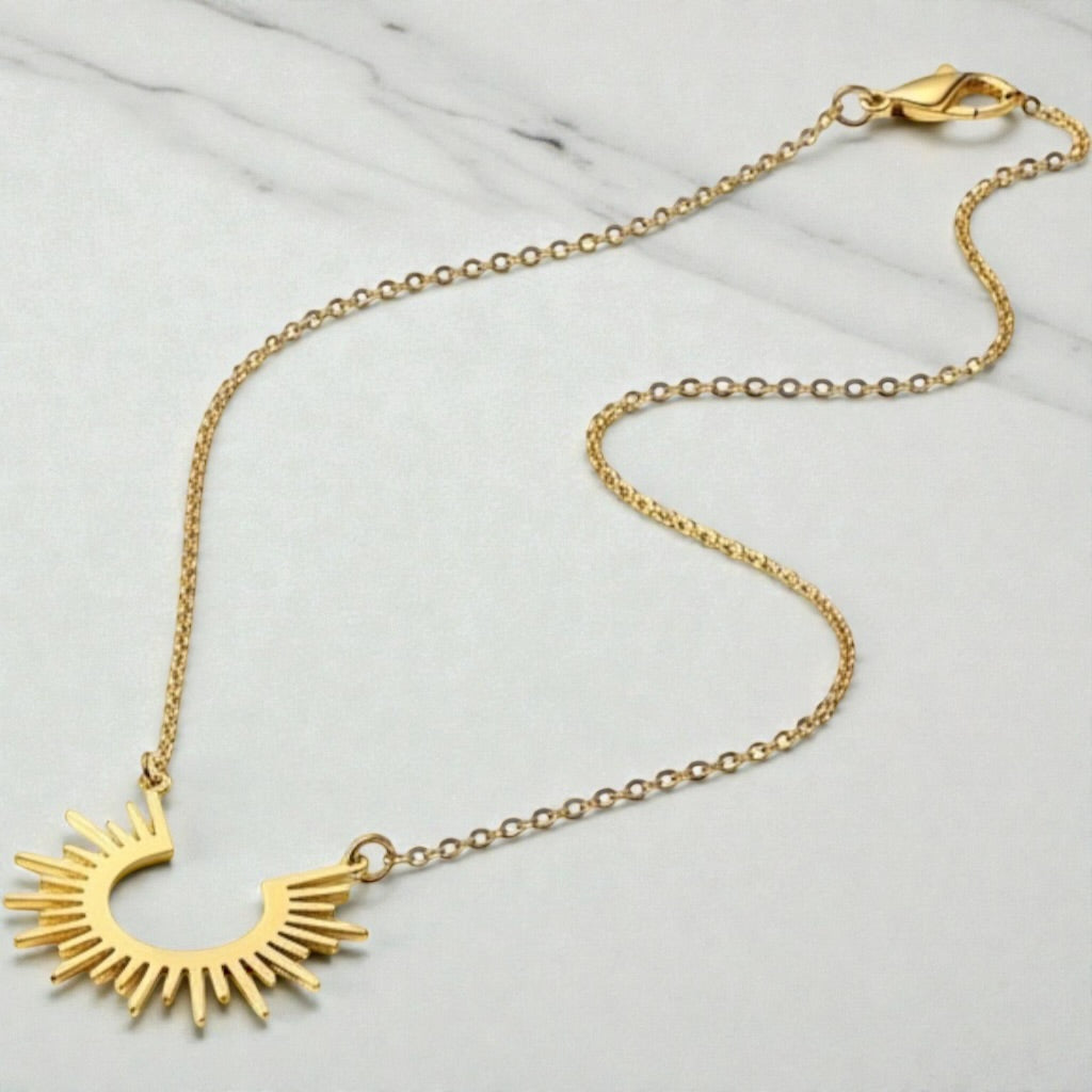 Boho Sun Pendant Hiding Bella