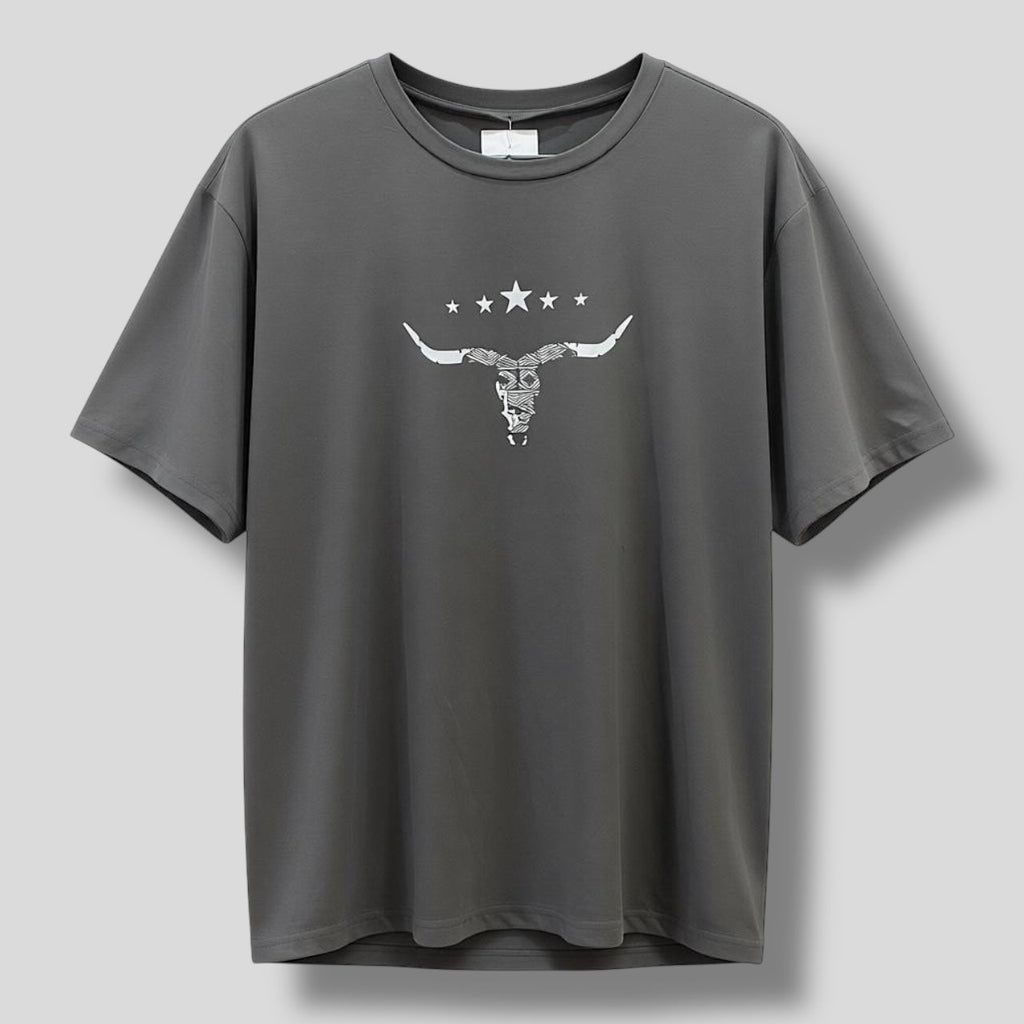 Cattle Tee Charcoal Hiding Bella