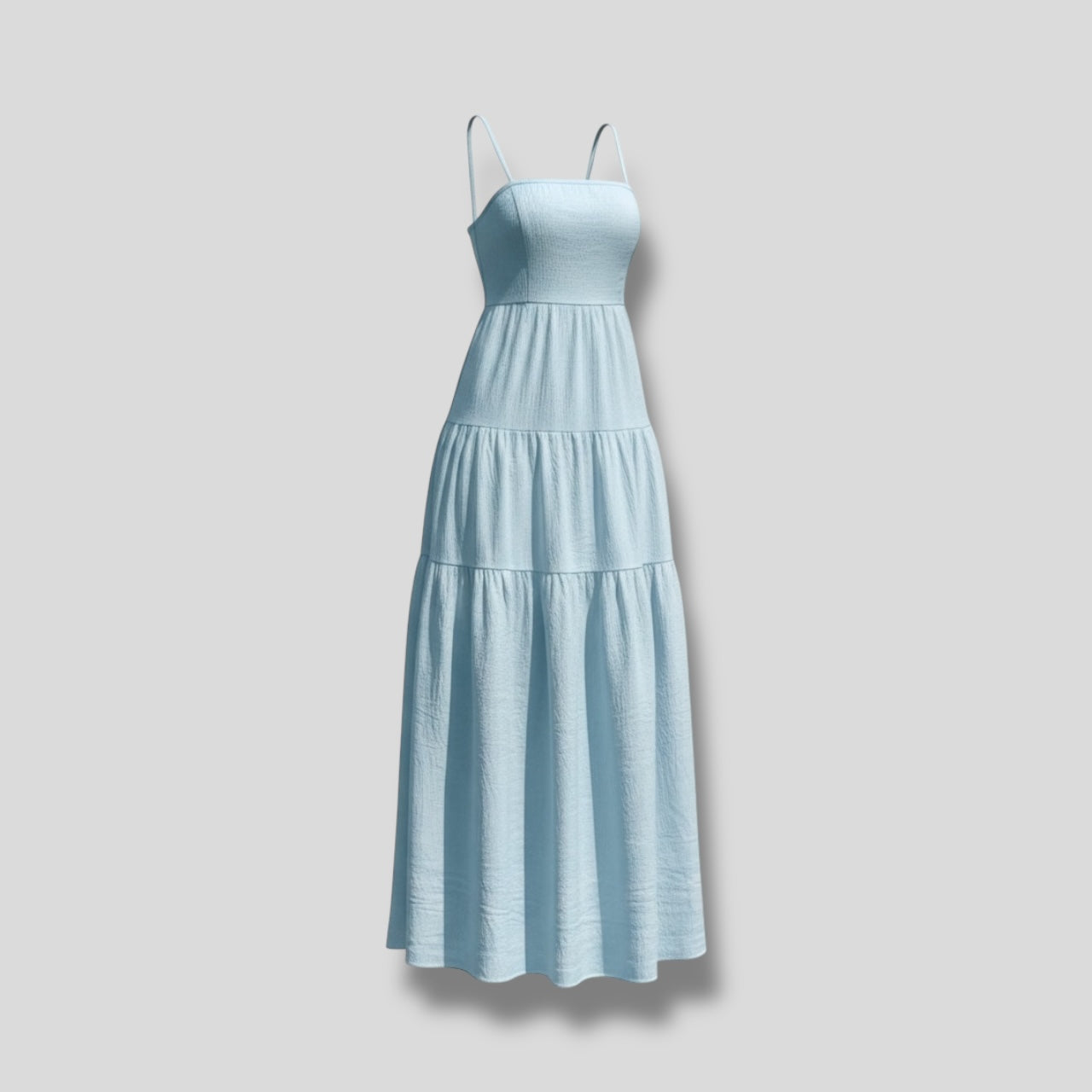 Ruffle Dress Blue Hiding Bella