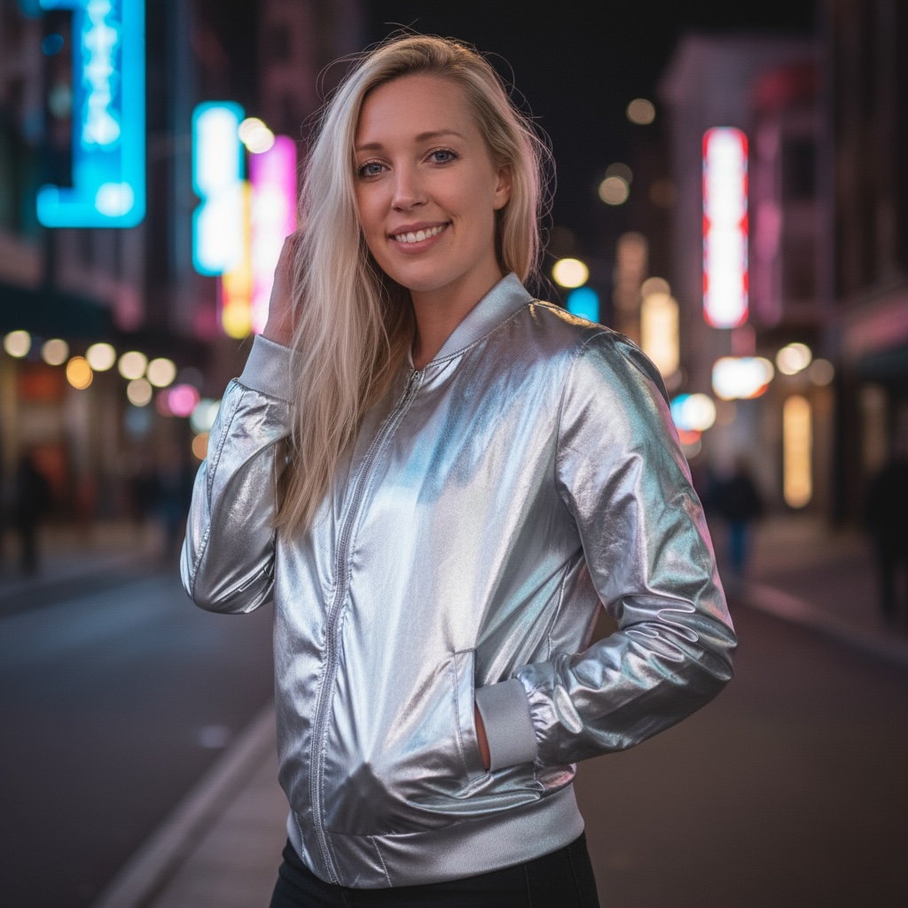 Bomber Jacket Iridescent Hiding Bella