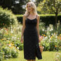 Floral Black Cami Dress Hiding Bella