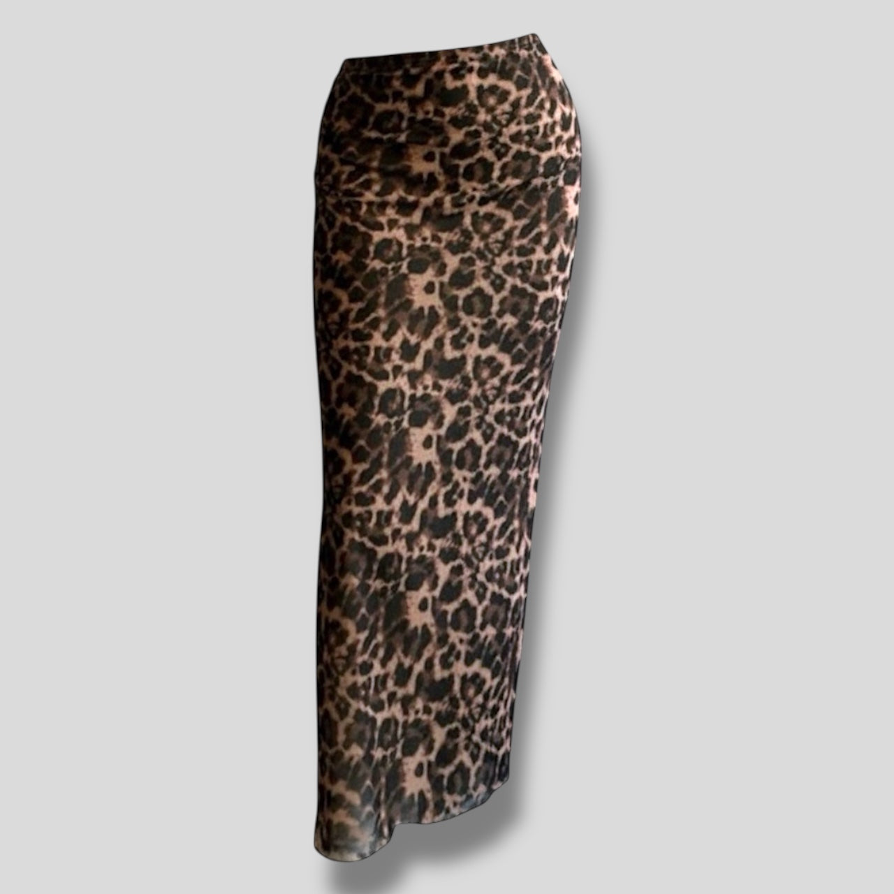 Leopard Tube Skirt Coffee Brown Hiding Bella