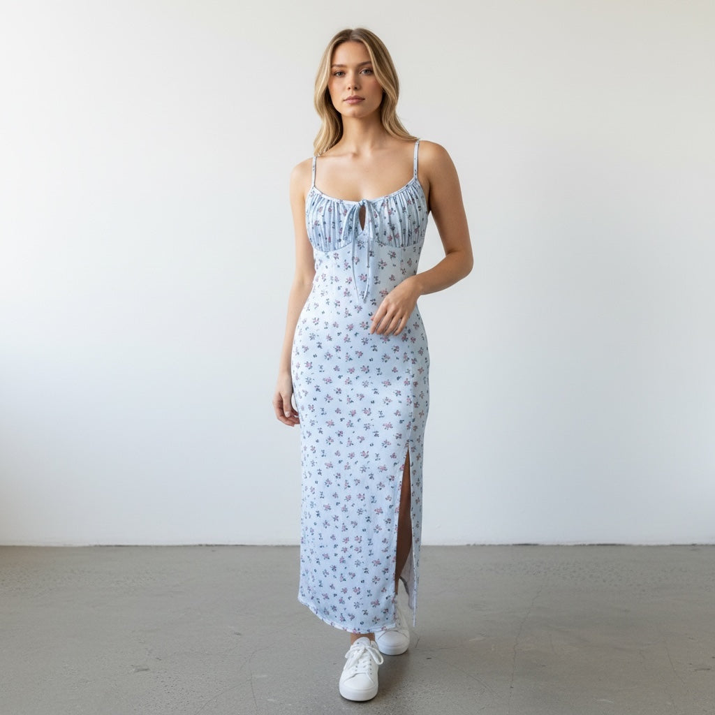 Blue Rose Cami Dress Hiding Bella