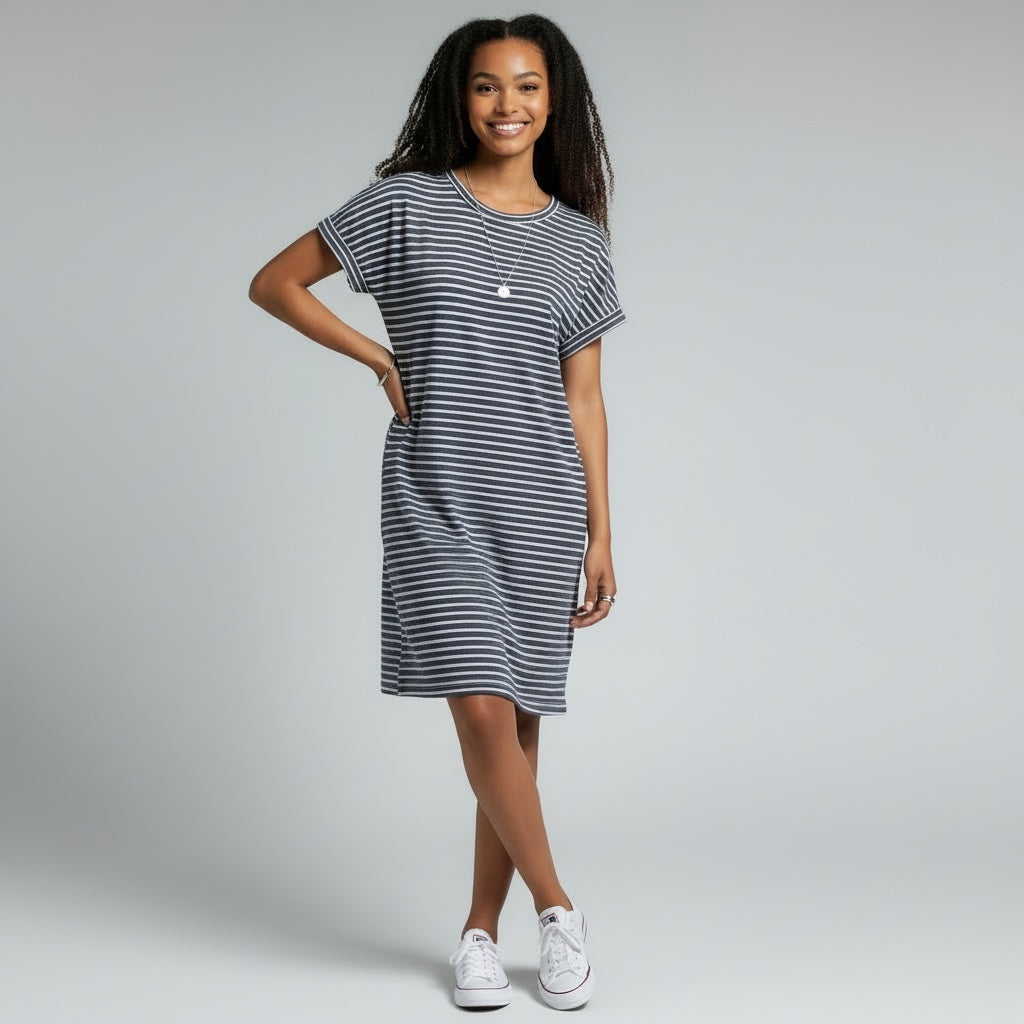 Tee Dress Nautical Hiding Bella