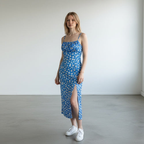 Daisy Blue Cami Dress Hiding Bella