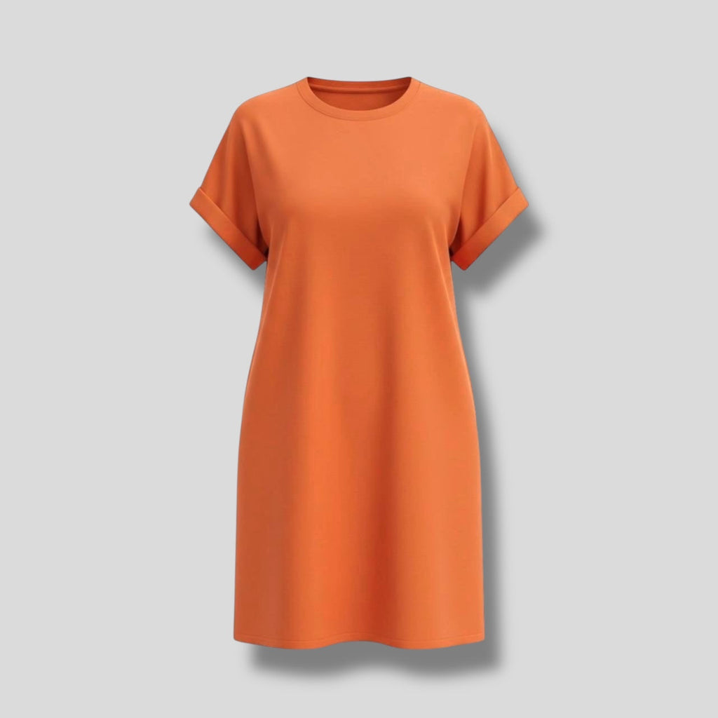 Tee Dress Orange Hiding Bella