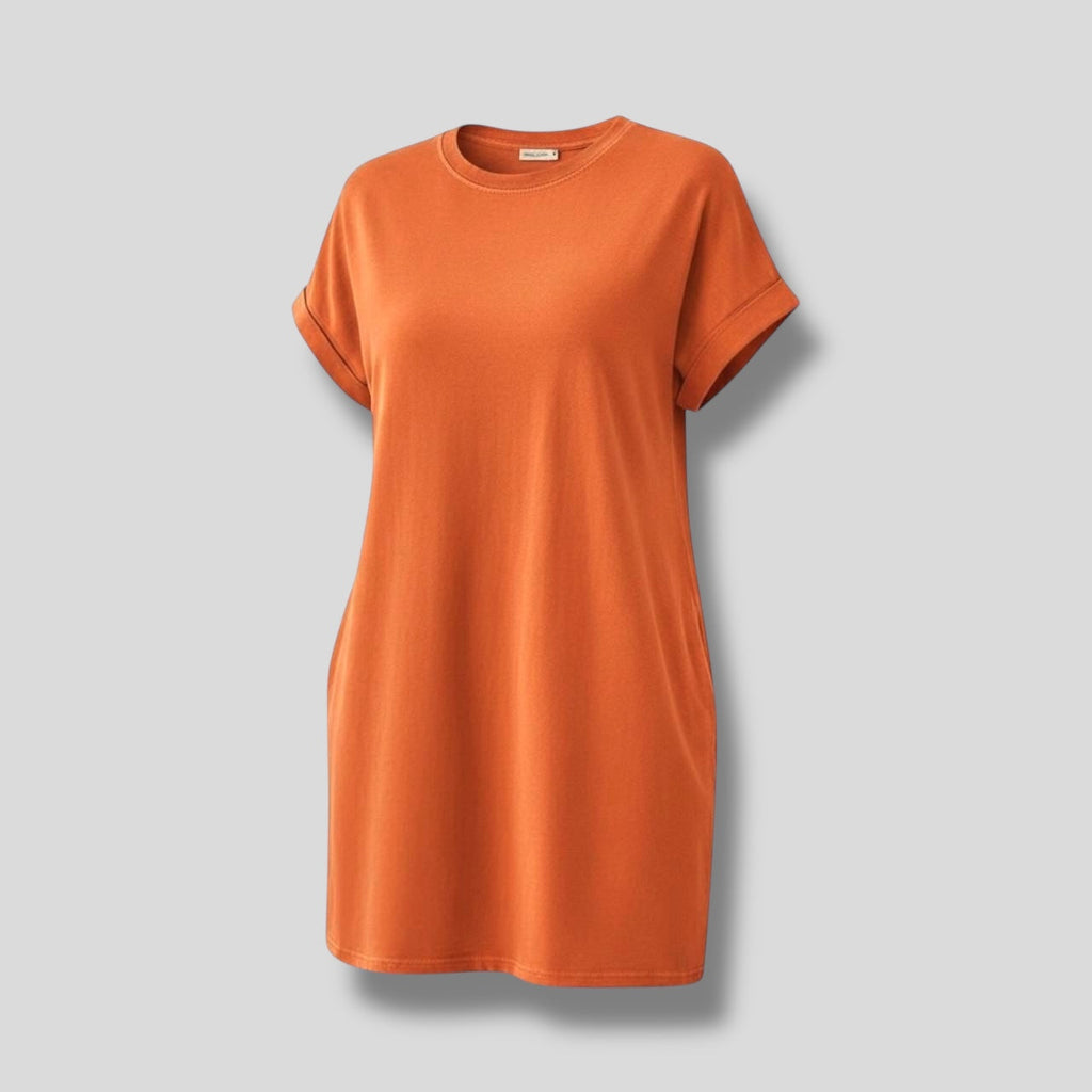 Tee Dress Orange Hiding Bella