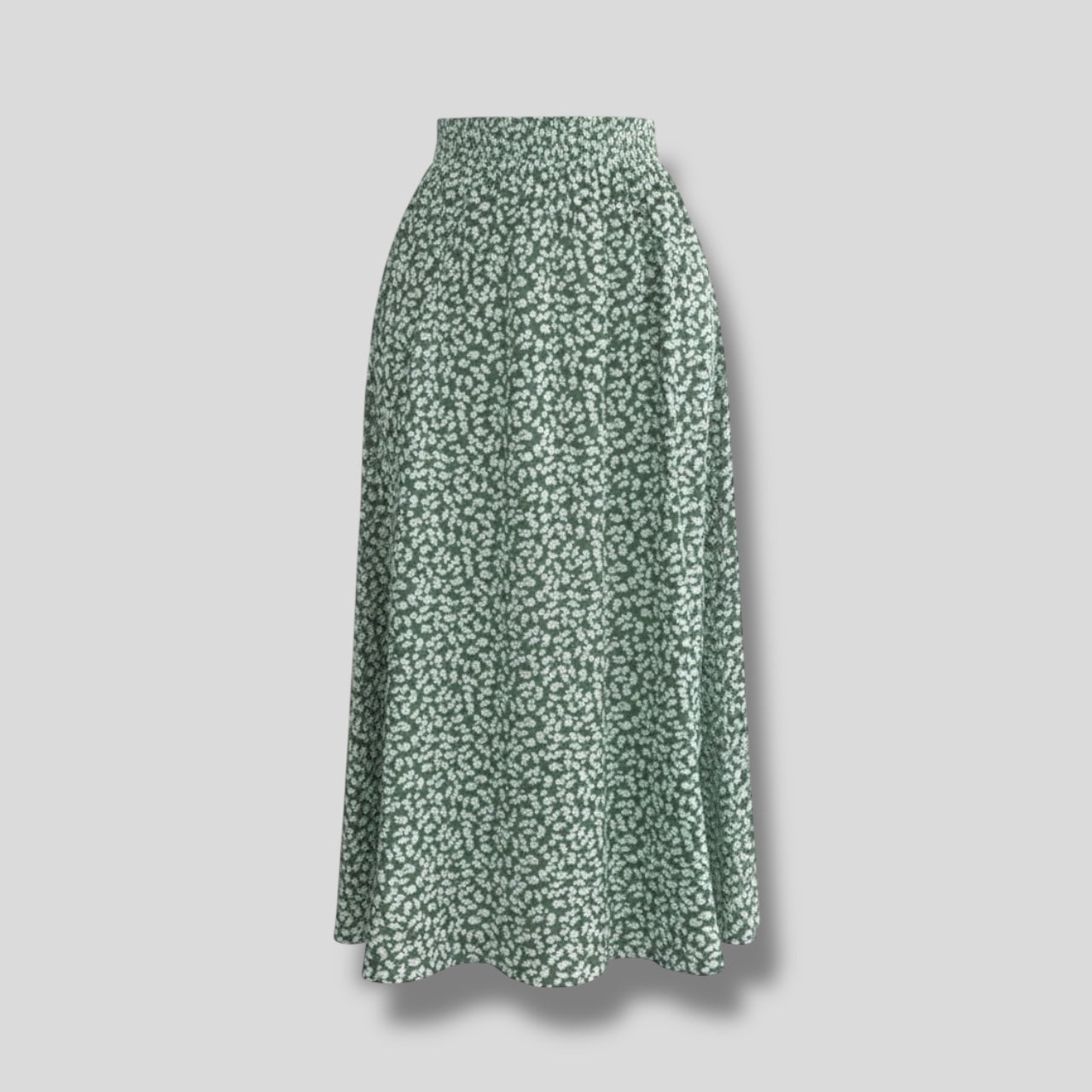 Maxi Skirt Green Floral Hiding Bella