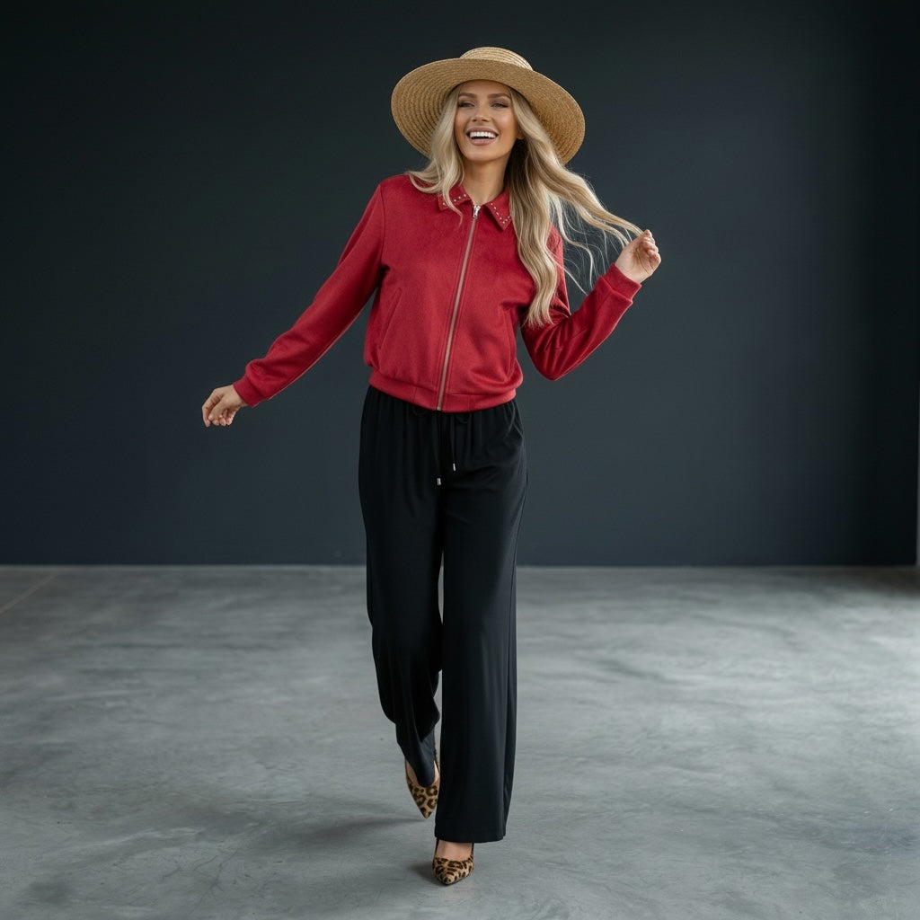 Wide Leg Pants Black
