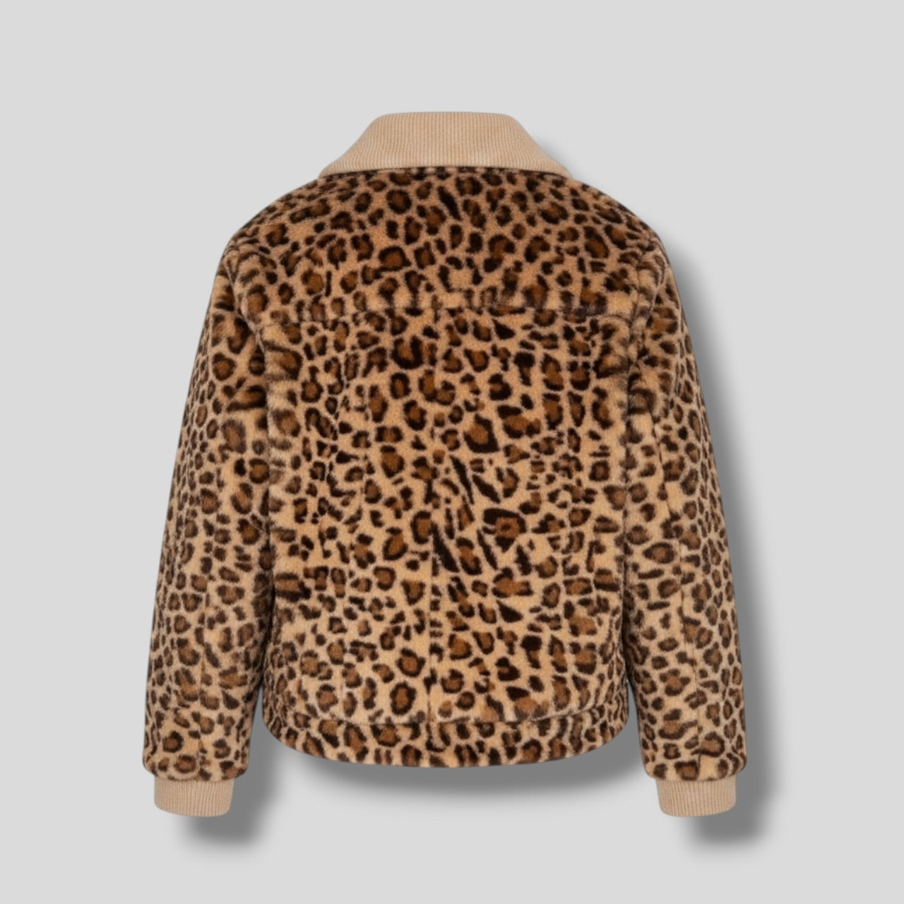 Leopard Corduroy Coat