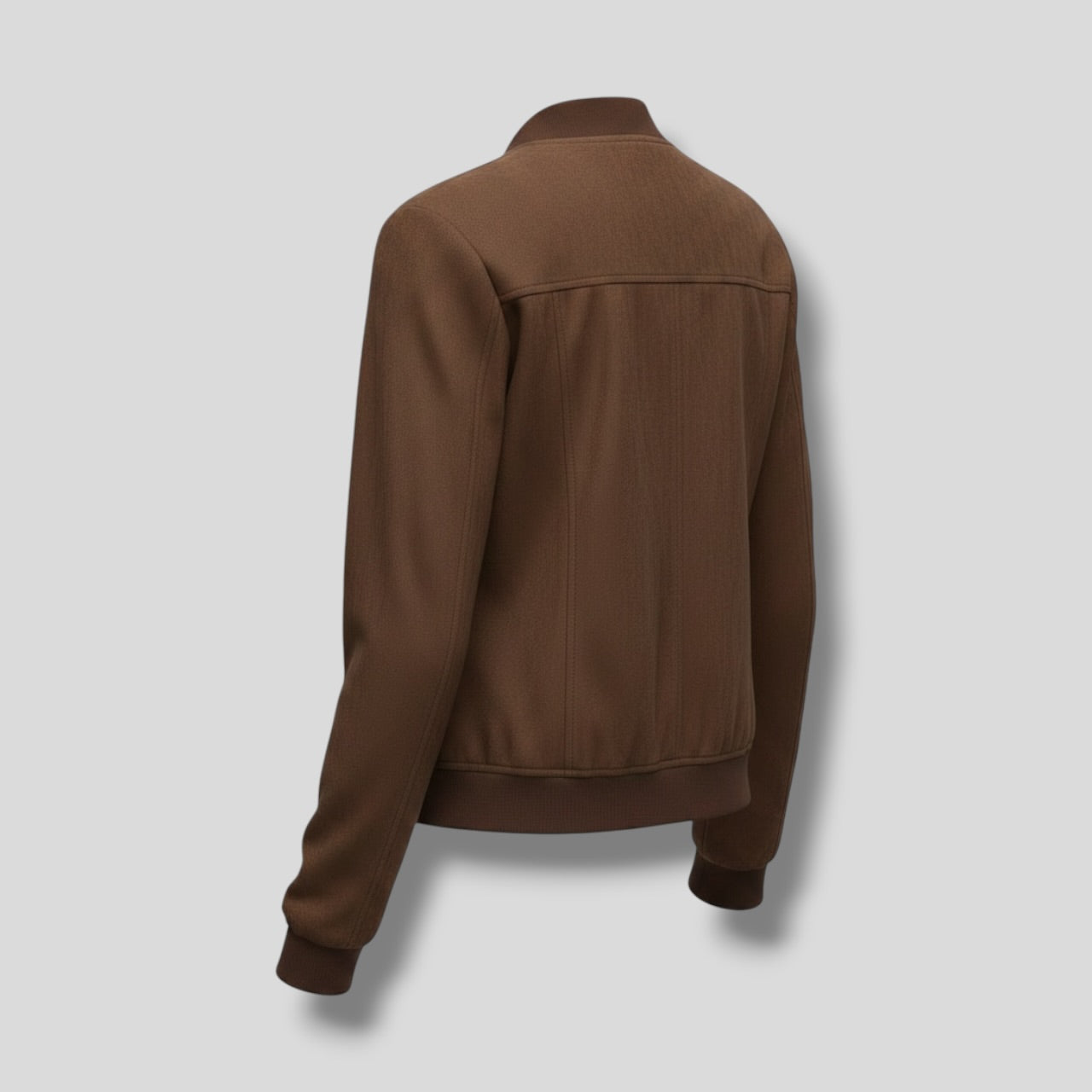 Bomber Jacket Chocolate Suede