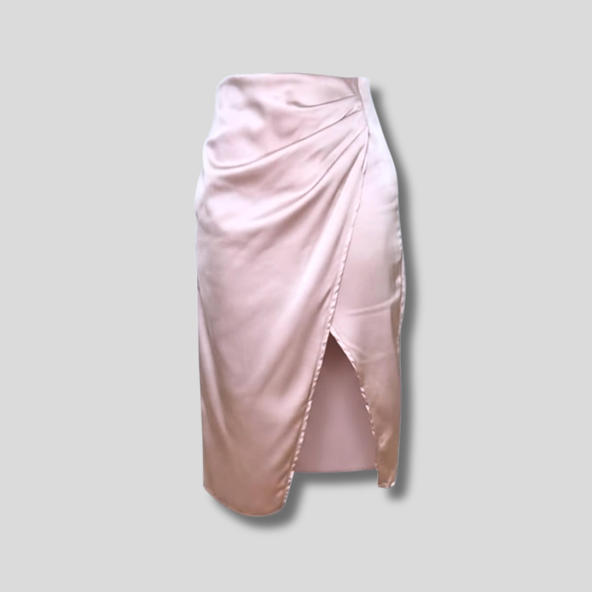 Satin Tulip Skirt Hiding Bella