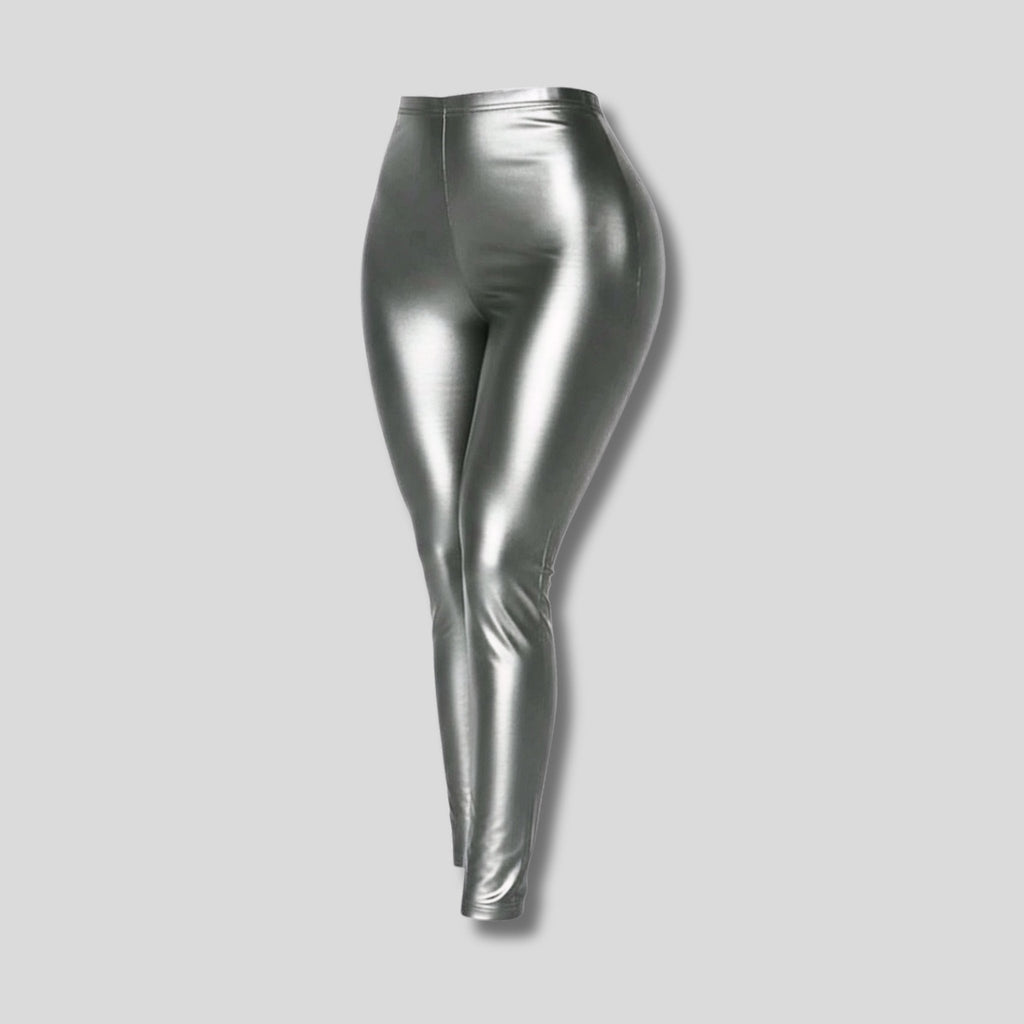 Silver Leggings Hiding Bella