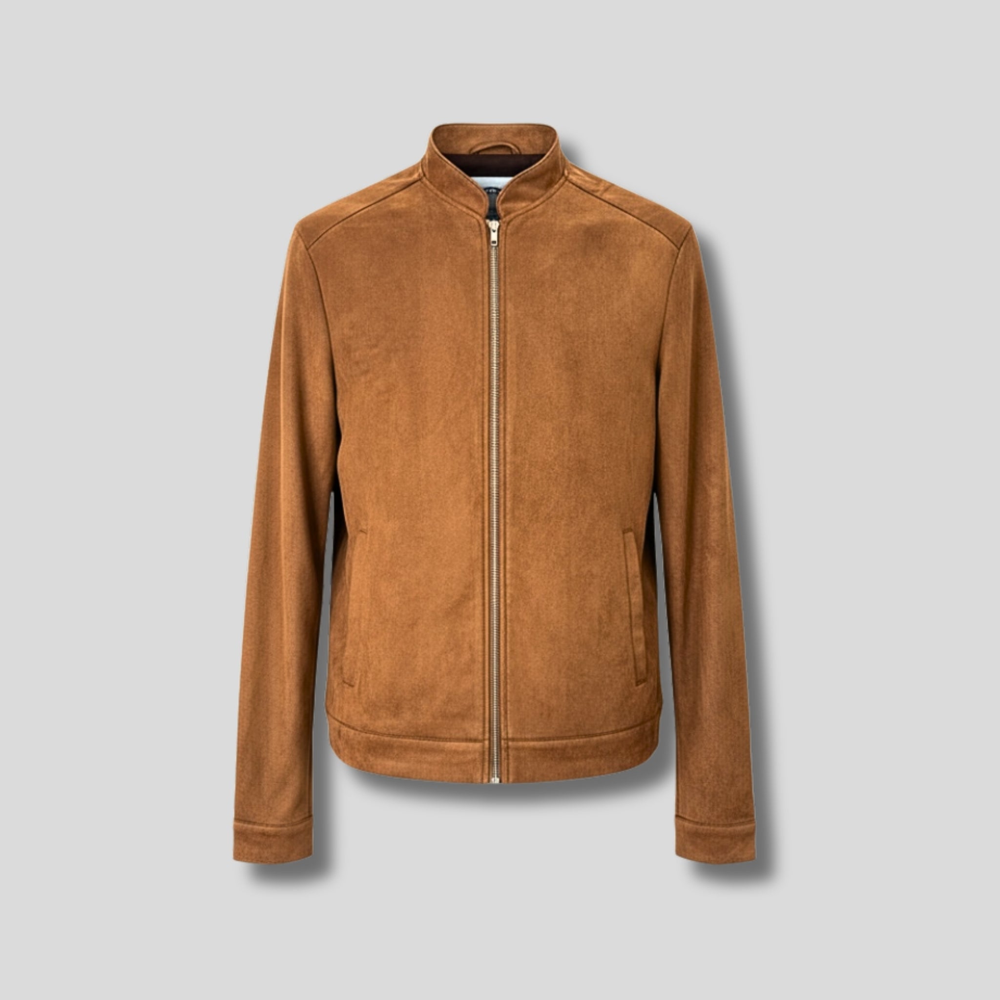 Suede Tan Jacket Hiding Bella