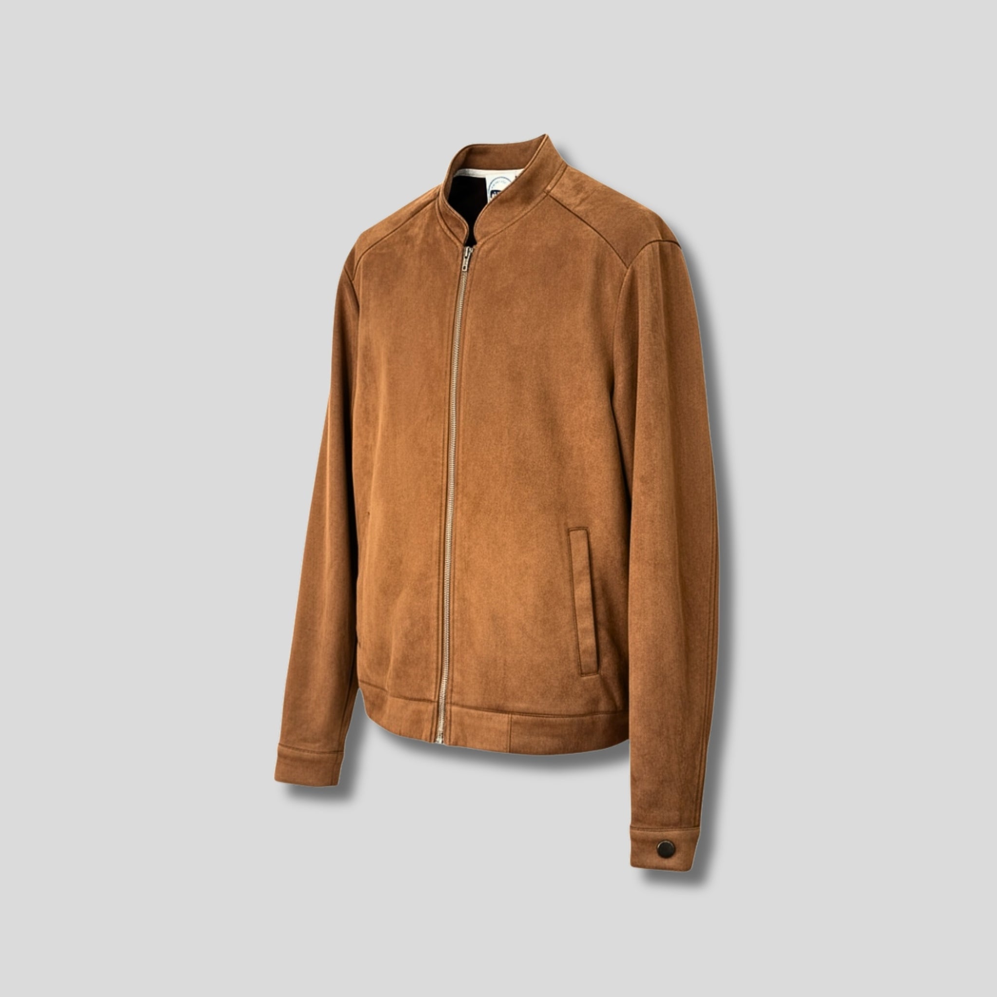 Suede Tan Jacket Hiding Bella