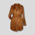 Suede Overcoat Tan Hiding Bella