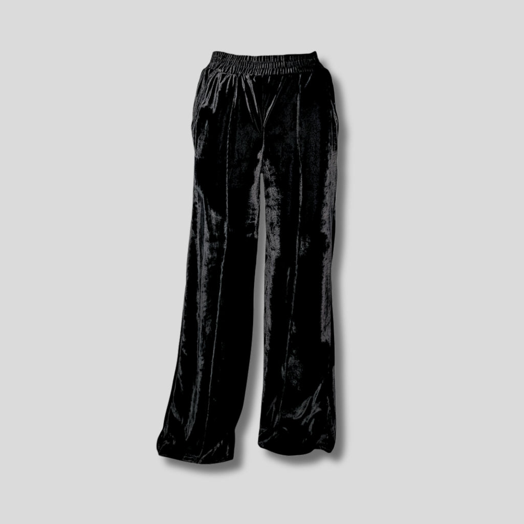 Track Pants Velvet Black Hiding Bella