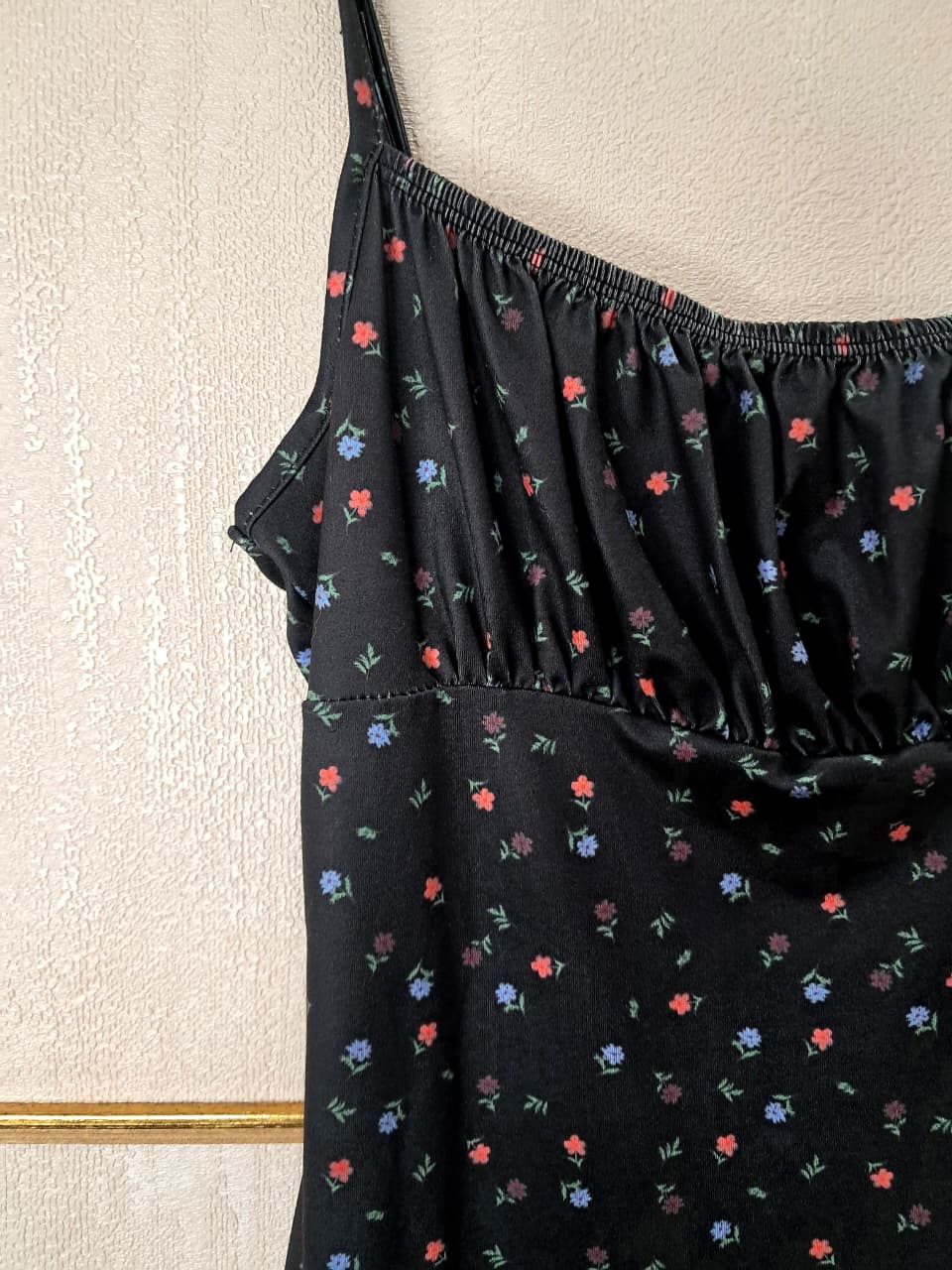 Floral Black Cami Dress Hiding Bella