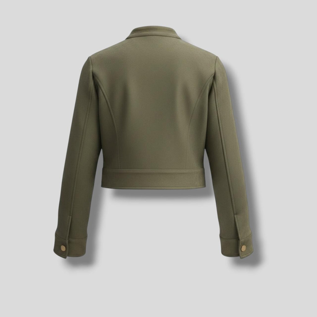 Military Jacket Olive Suede