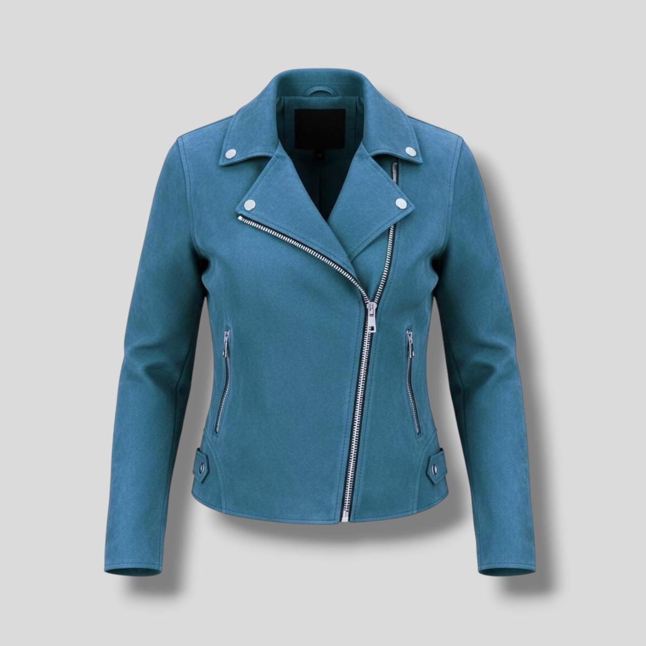 Moto Jacket Turquoise