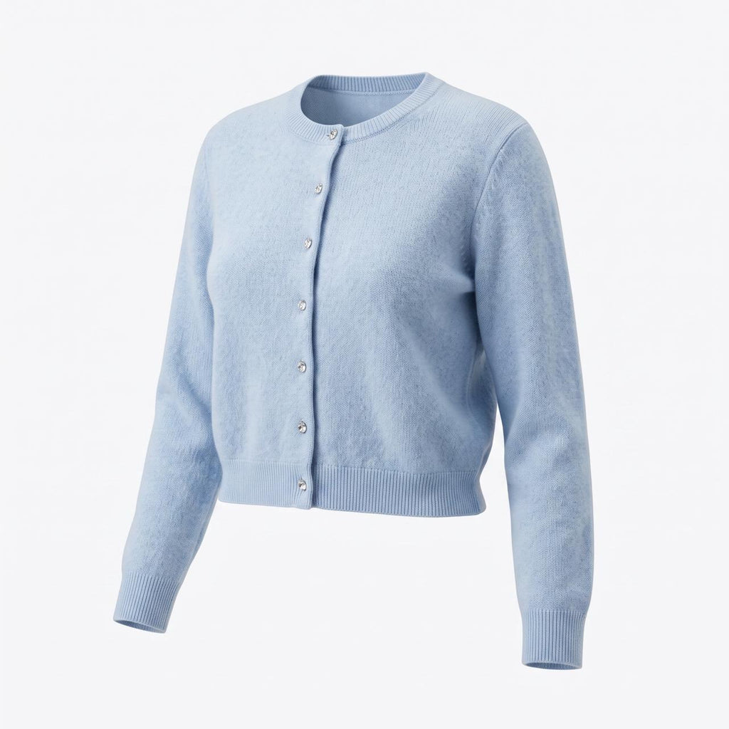 Baby Blue Knit Cardigan