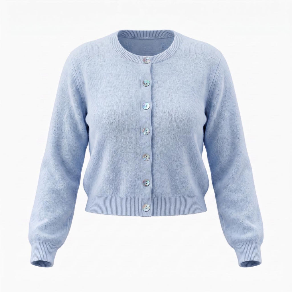 Baby Blue Knit Cardigan