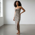 Leopard Bow Cami Dress Hiding Bella