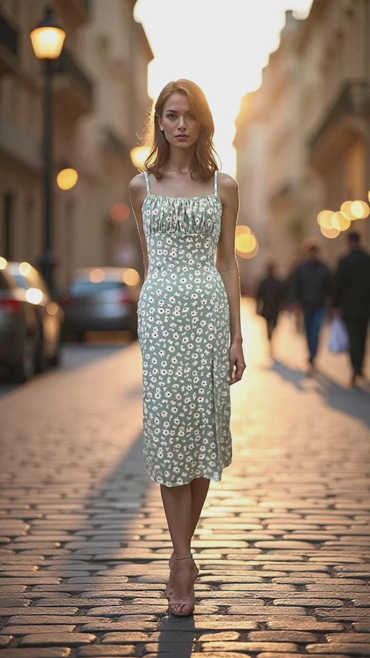 Daisy Mint Cami Dress