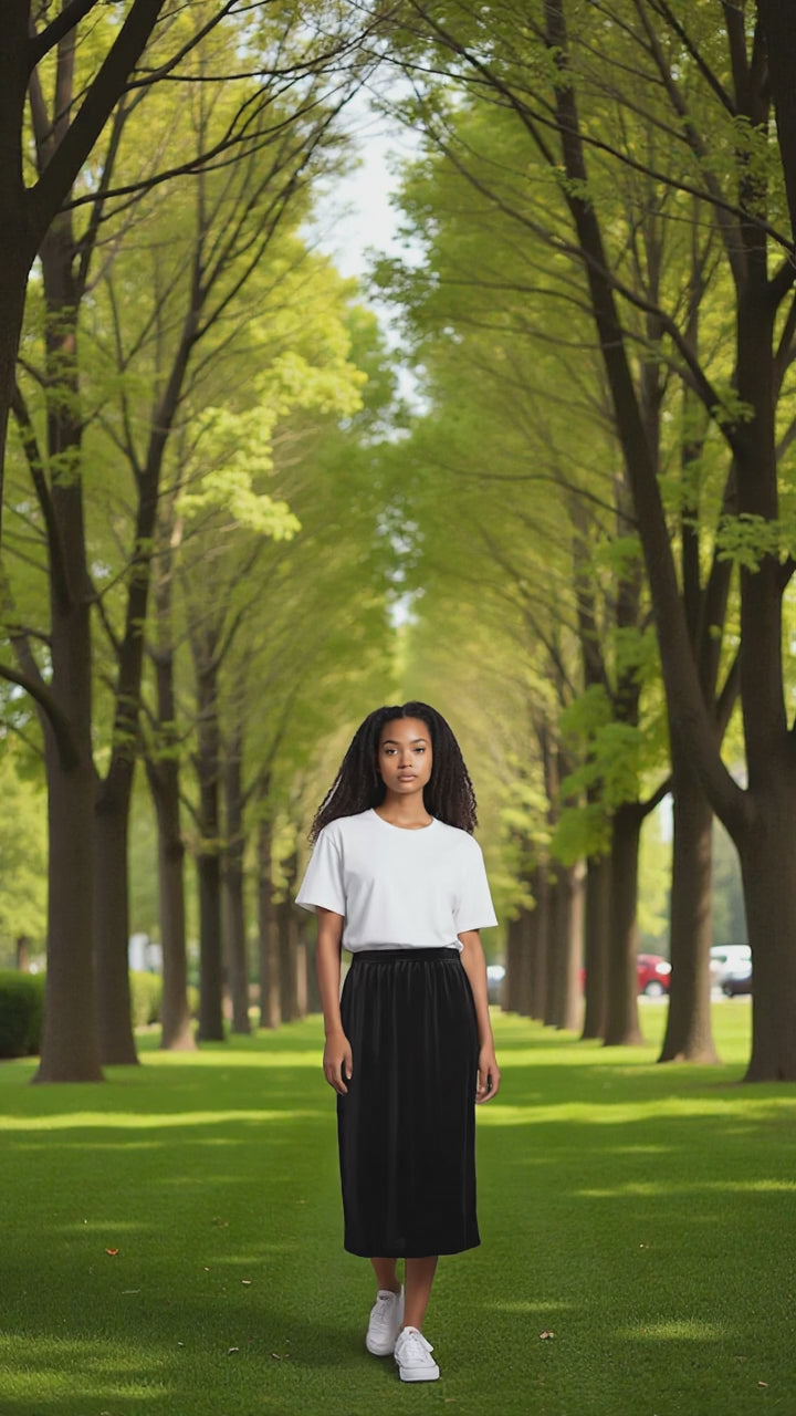 Tube Skirt Velvet Black